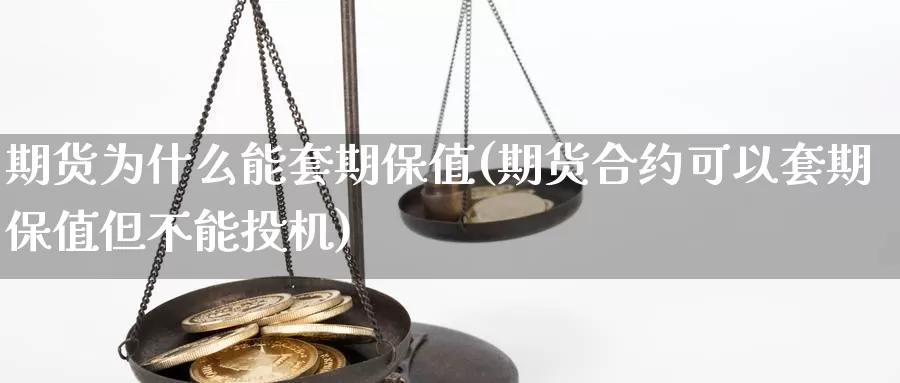 期货为什么能套期保值(期货合约可以套期保值但不能投机)