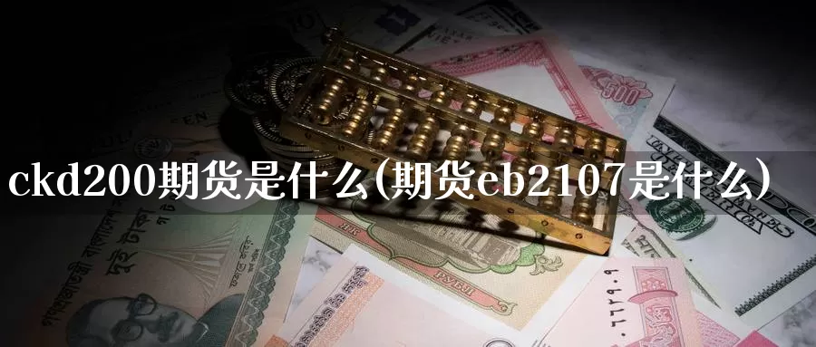 ckd200期货是什么(期货eb2107是什么)