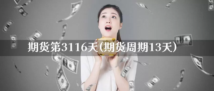 期货第3116天(期货周期13天)