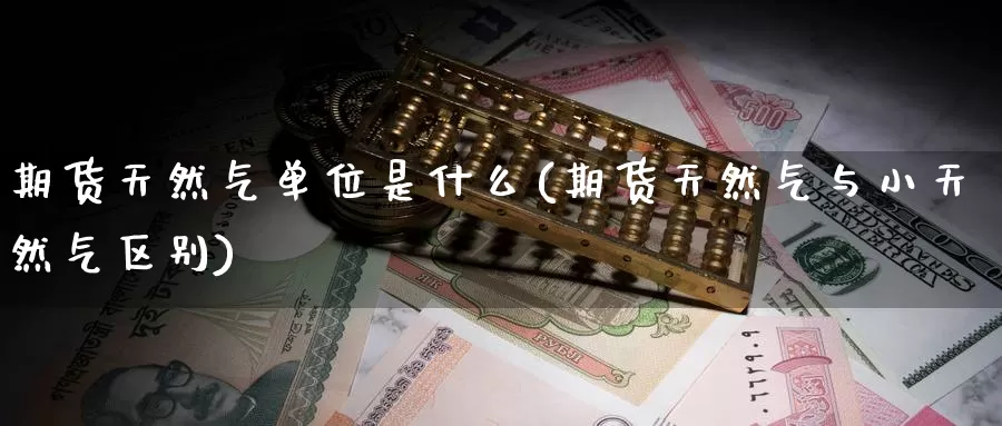 期货天然气单位是什么(期货天然气与小天然气区别)