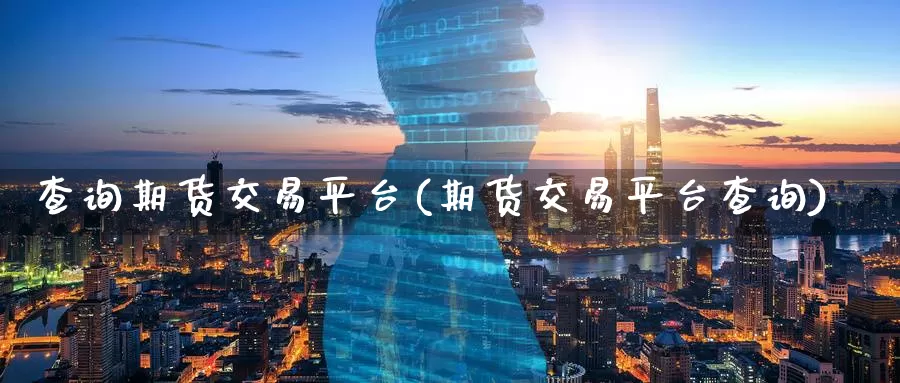 查询期货交易平台(期货交易平台查询)
