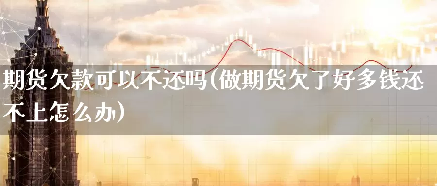 期货欠款可以不还吗(做期货欠了好多钱还不上怎么办)