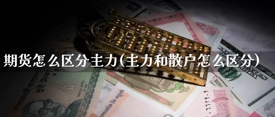 期货怎么区分主力(主力和散户怎么区分)