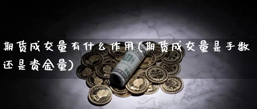 期货成交量有什么作用(期货成交量是手数还是资金量)