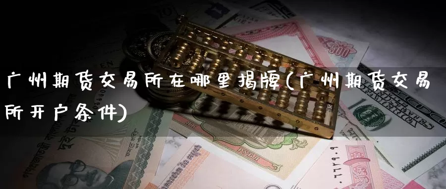 广州期货交易所在哪里揭牌(广州期货交易所开户条件)