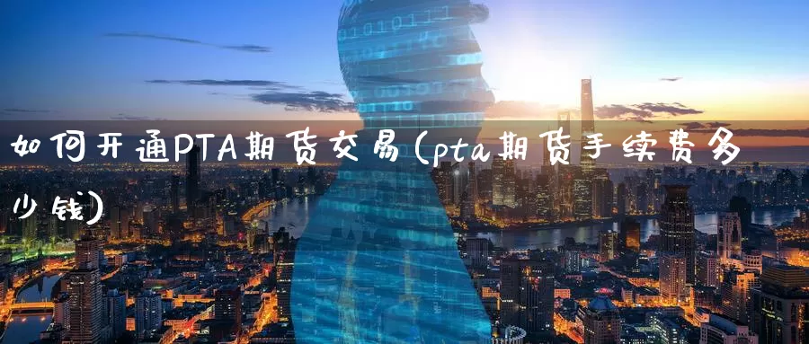如何开通PTA期货交易(pta期货手续费多少钱)