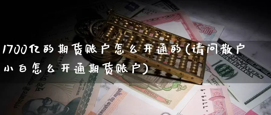 1700亿的期货账户怎么开通的(请问散户小白怎么开通期货账户)