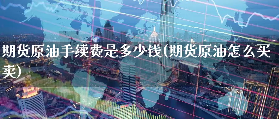 期货原油手续费是多少钱(期货原油怎么买卖)