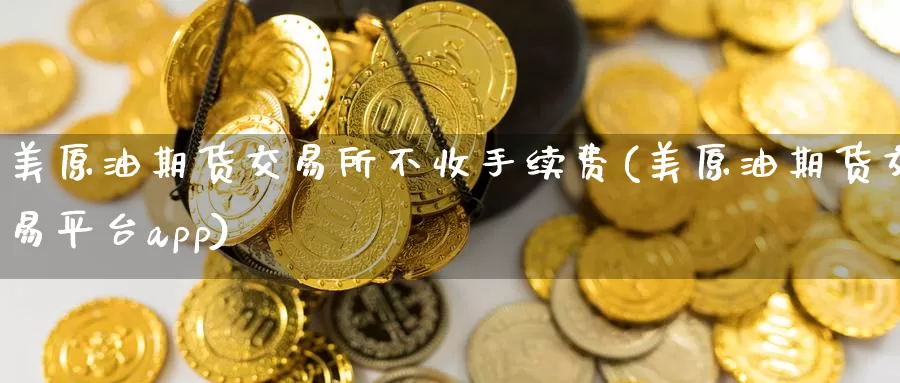 美原油期货交易所不收手续费(美原油期货交易平台app)