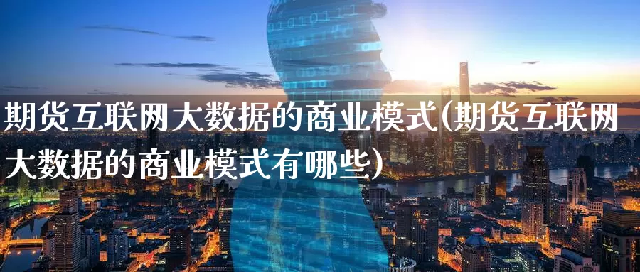 期货互联网大数据的商业模式(期货互联网大数据的商业模式有哪些)