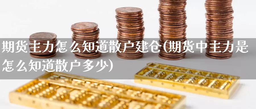 期货主力怎么知道散户建仓(期货中主力是怎么知道散户多少)