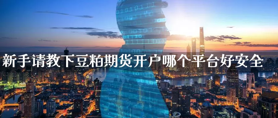 新手请教下豆粕期货开户哪个平台好安全