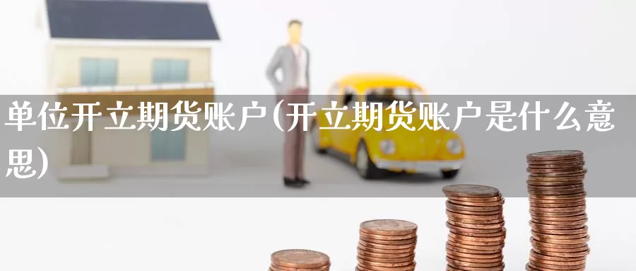 单位开立期货账户(开立期货账户是什么意思)