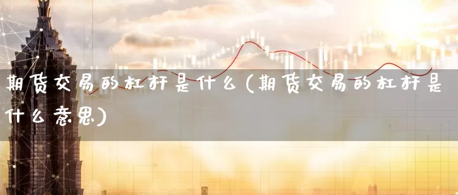期货交易的杠杆是什么(期货交易的杠杆是什么意思)
