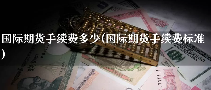国际期货手续费多少(国际期货手续费标准)