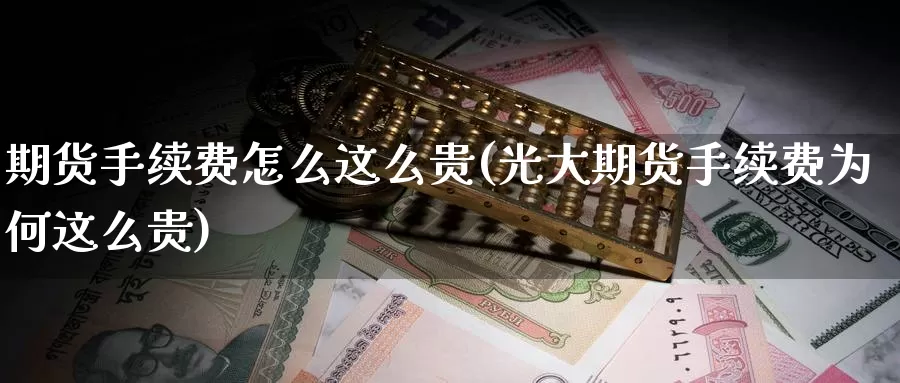 期货手续费怎么这么贵(光大期货手续费为何这么贵)