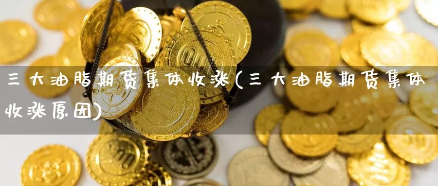 三大油脂期货集体收涨(三大油脂期货集体收涨原因)