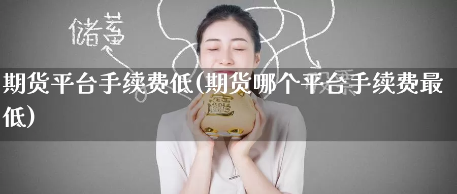 期货平台手续费低(期货哪个平台手续费最低)
