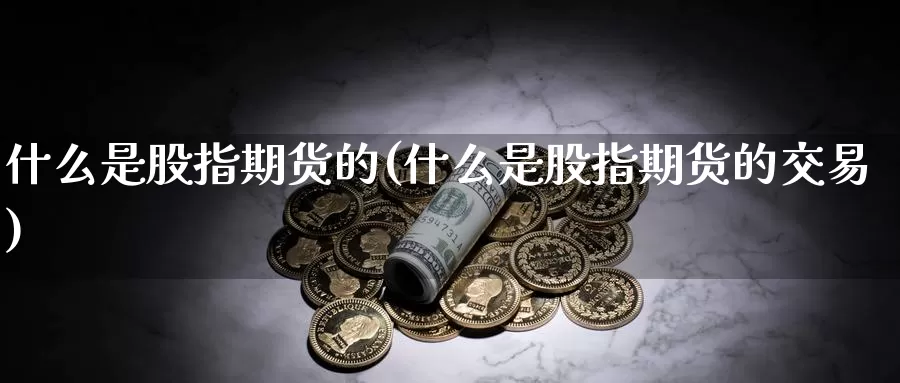什么是股指期货的(什么是股指期货的交易)