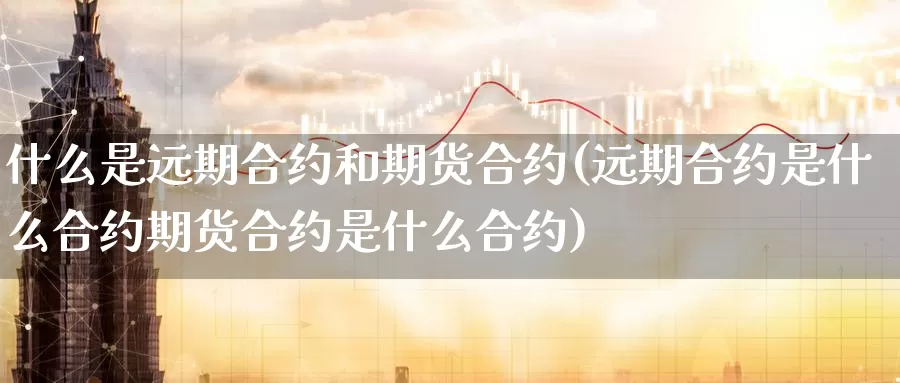 什么是远期合约和期货合约(远期合约是什么合约期货合约是什么合约)