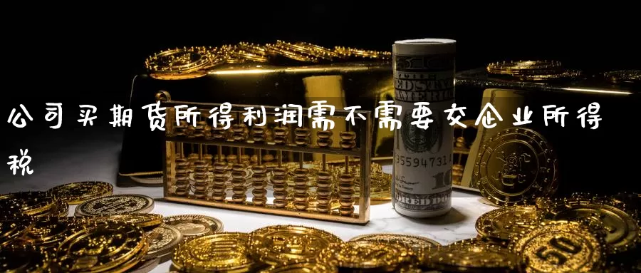 公司买期货所得利润需不需要交企业所得税