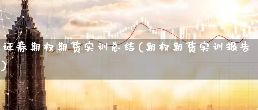 证券期权期货实训总结(期权期货实训报告)