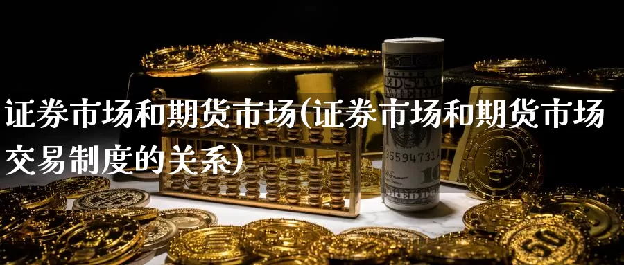 证券市场和期货市场(证券市场和期货市场交易制度的关系)