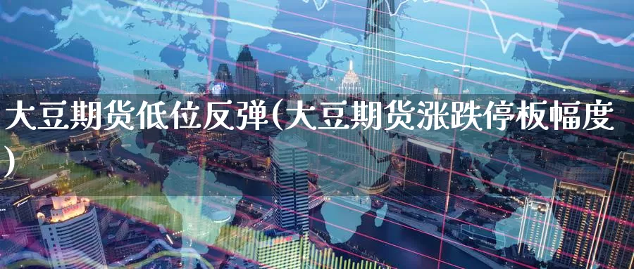 大豆期货低位反弹(大豆期货涨跌停板幅度)