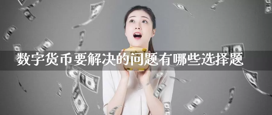 数字货币要解决的问题有哪些选择题