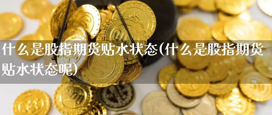 什么是股指期货贴水状态(什么是股指期货贴水状态呢)