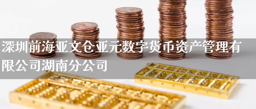 深圳前海亚文仓亚元数字货币资产管理有限公司湖南分公司