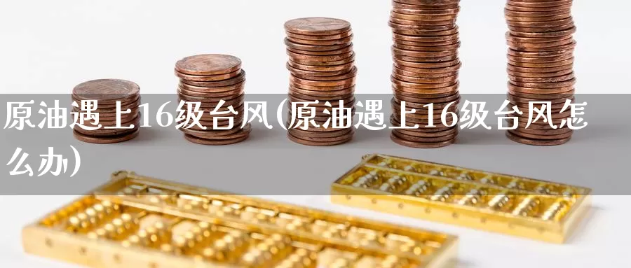原油遇上16级台风(原油遇上16级台风怎么办)