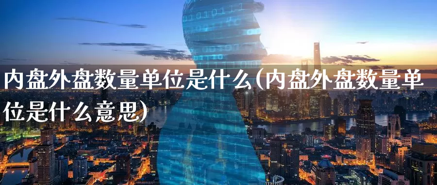 内盘外盘数量单位是什么(内盘外盘数量单位是什么意思)