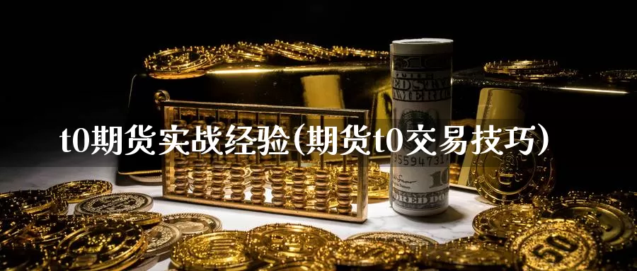 t0期货实战经验(期货t0交易技巧)