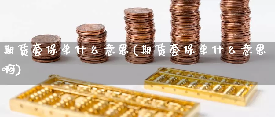 期货套保单什么意思(期货套保单什么意思啊)