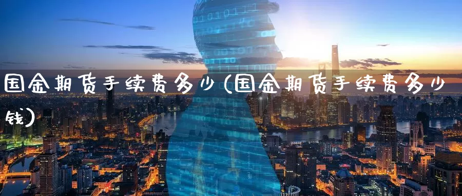 国金期货手续费多少(国金期货手续费多少钱)