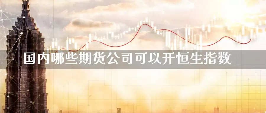 国内哪些期货公司可以开恒生指数