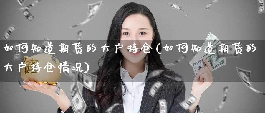 如何知道期货的大户持仓(如何知道期货的大户持仓情况)