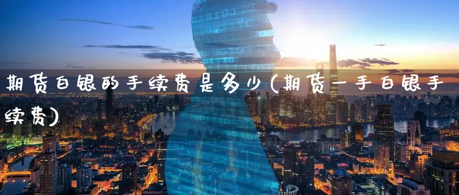 期货白银的手续费是多少(期货一手白银手续费)