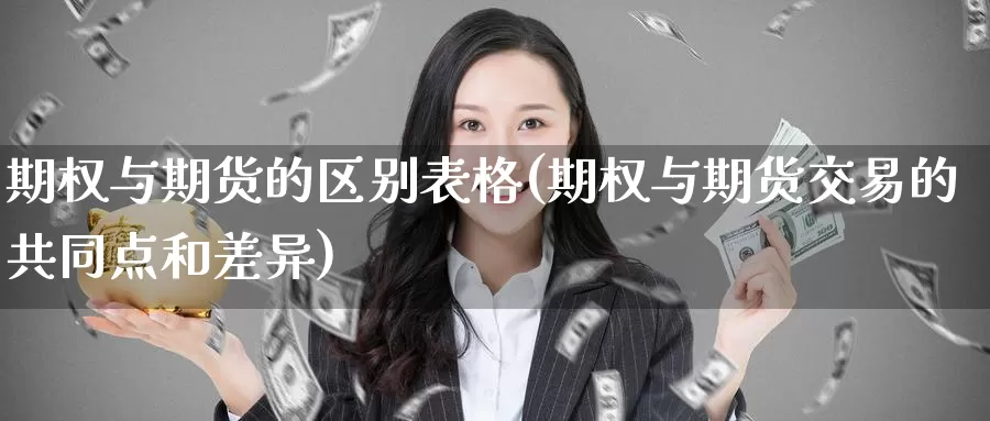期权与期货的区别表格(期权与期货交易的共同点和差异)