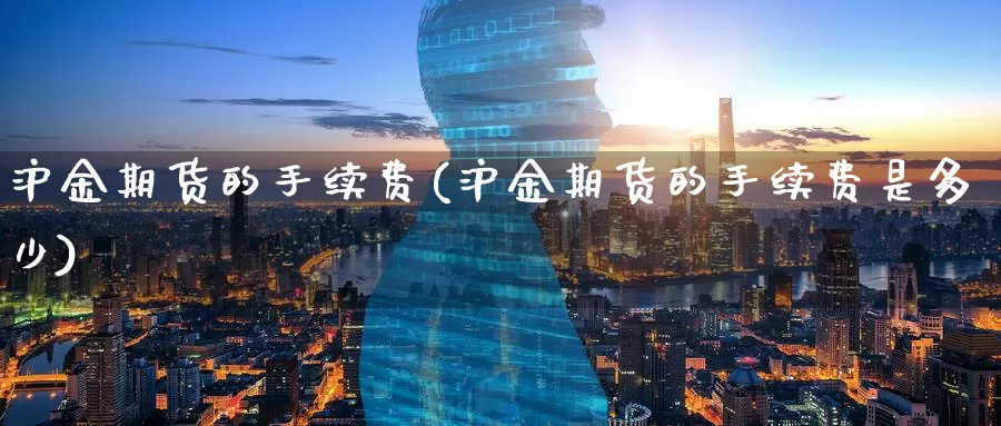 沪金期货的手续费(沪金期货的手续费是多少)