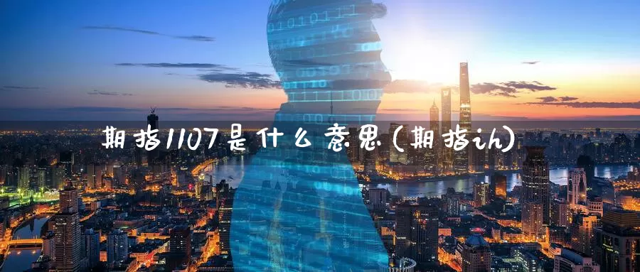 期指1107是什么意思(期指ih)