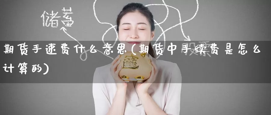 期货手速费什么意思(期货中手续费是怎么计算的)