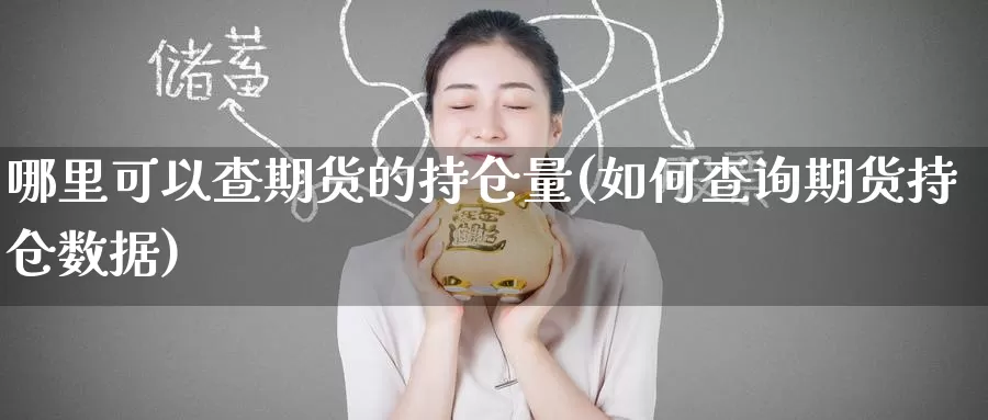 哪里可以查期货的持仓量(如何查询期货持仓数据)