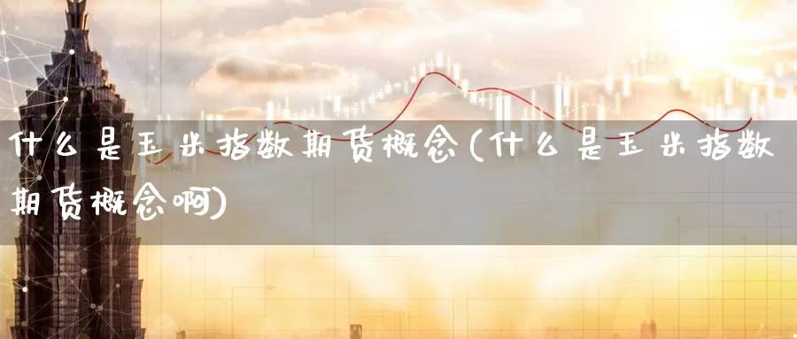 什么是玉米指数期货概念(什么是玉米指数期货概念啊)