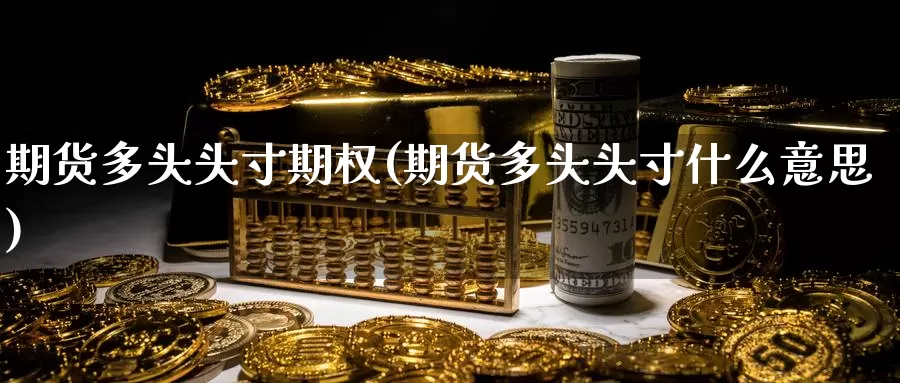 期货多头头寸期权(期货多头头寸什么意思)