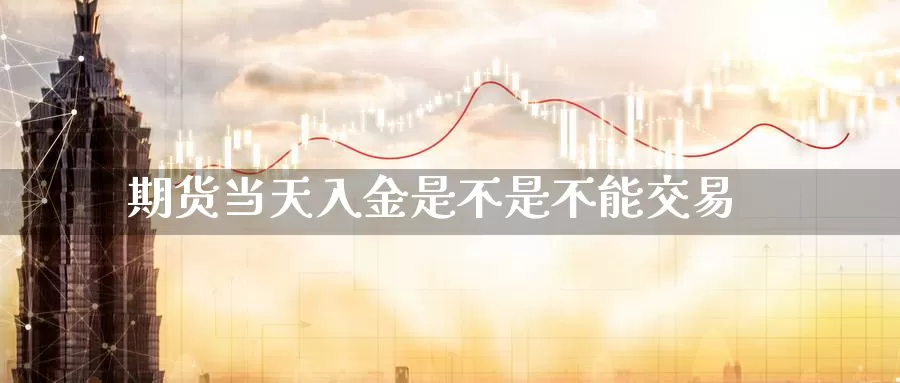 期货当天入金是不是不能交易