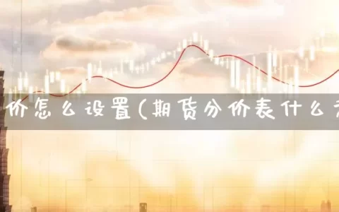 期货分价怎么设置(期货分价表什么意思)