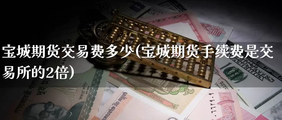 宝城期货交易费多少(宝城期货手续费是交易所的2倍)