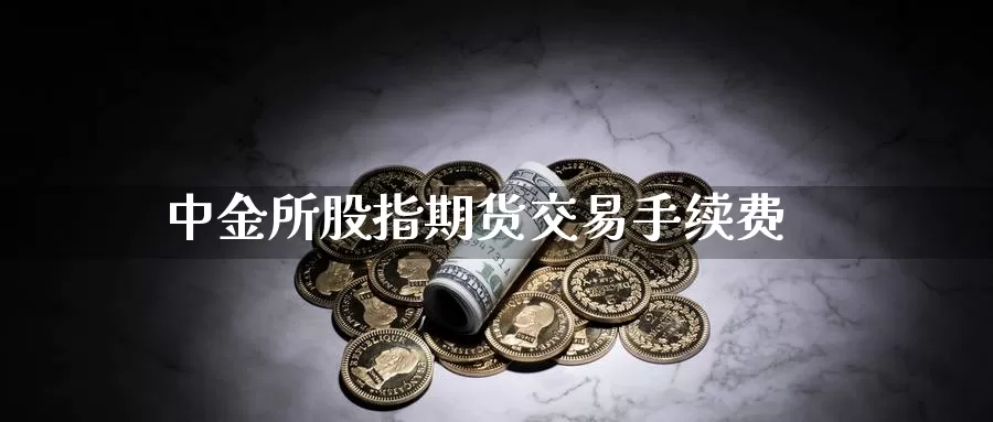 所股指期货交易手续费